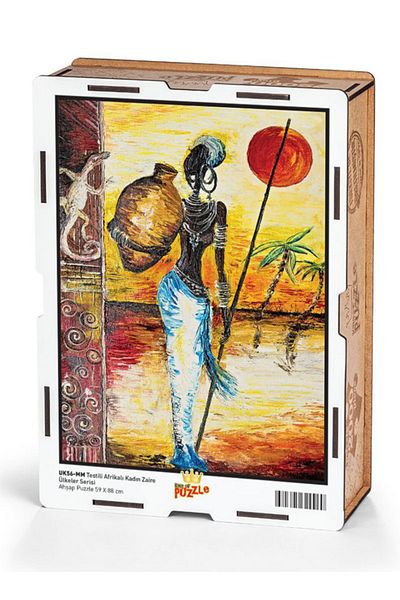 King Of Puzzle لغز خشبي للنساء الأفريقيات منقوش 2000 قطعة (uk56-mm)