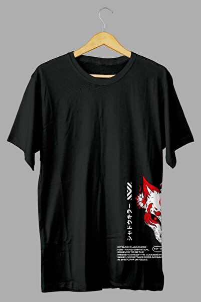 JACOS Oversize majica sa štampanjem na prednjoj i zadnjoj strani, japanski model