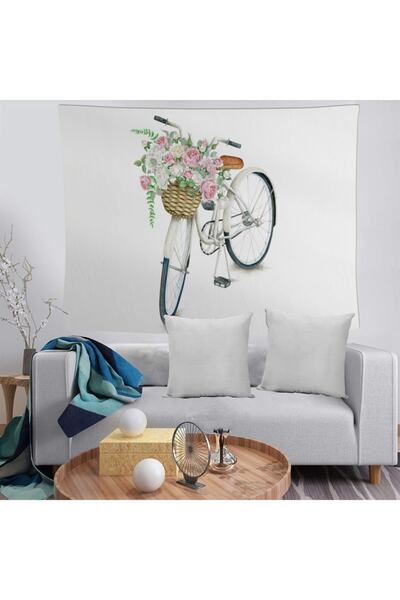 MEKTA HOME Husă decorativă pentru perete, cu flori, lavabilă, rezistentă la p...