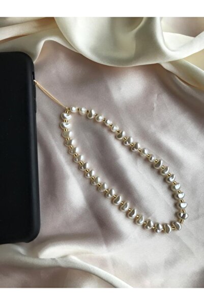 PEONY peonyofficiall Pearl Detailed Phone Charm Phone Strap