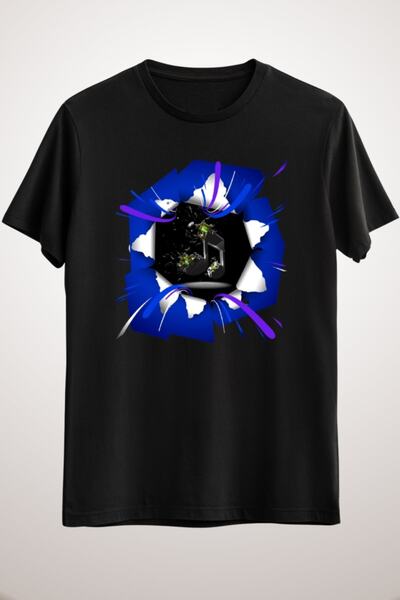 GreenMint للجنسين أسود مجردة الموسيقى التي شيرت نمط الموسيقى