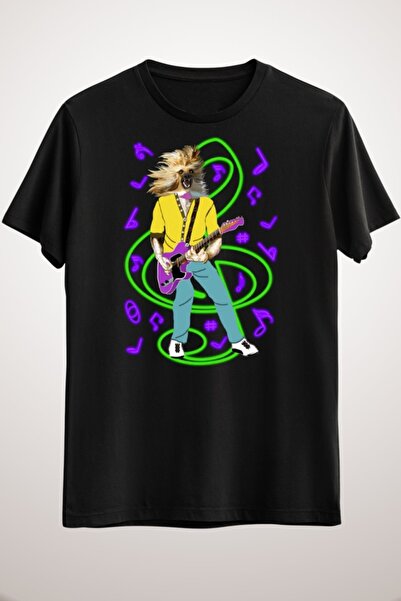 GreenMint للجنسين بلاك دوج نيون جيتار جيتار هيرو