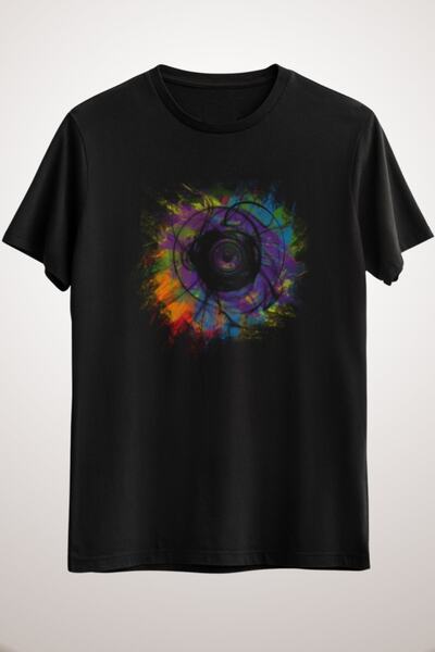 GreenMint تيشيرت موسيقى أسود اللون للجنسين