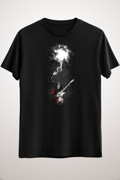 GreenMint تيشيرت موسيقى رائع أسود للجنسين