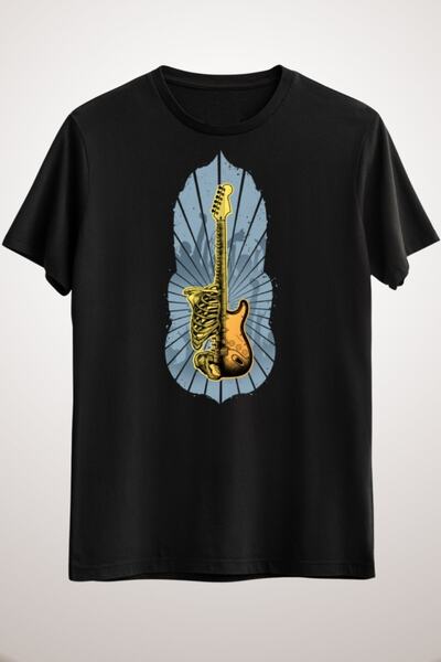 GreenMint تيشيرت موسيقى أسود للجنسين تشريح الموسيقى