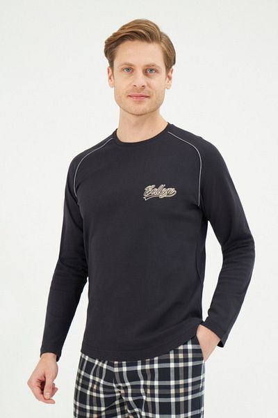 Eros Σετ πιτζάμες Interlock O Neck Six καρό