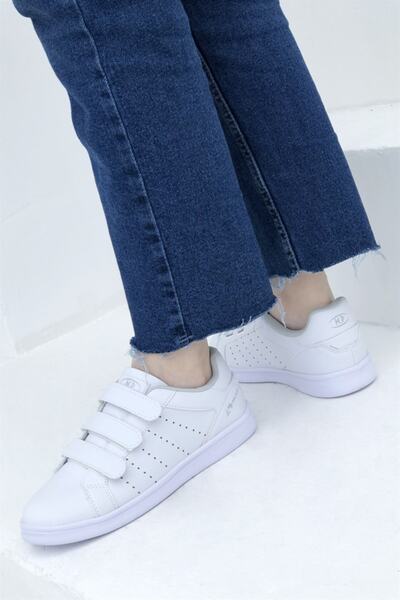 M.P. Mp 221-2518 Beyaz Kadın Cırt Cırtlı Casual Ayakkabı