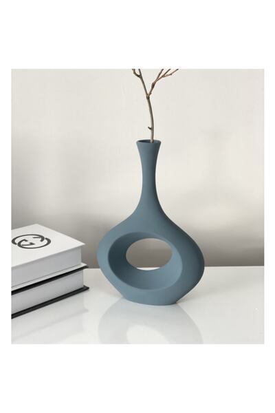 stilinbu Βάζο Bohemian Ceramic Bemol H32 - Cosmic Blue Χρώμα