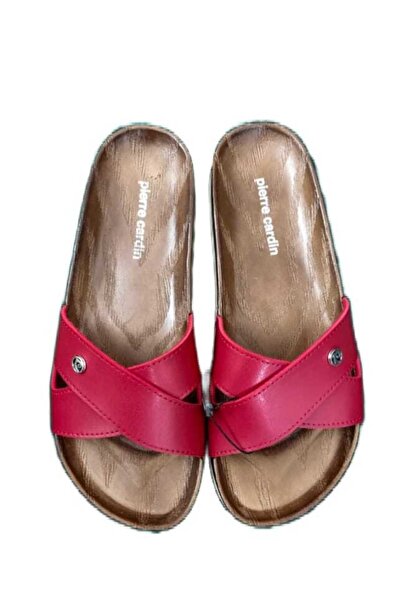 Pierre Cardin Papuci roșii pentru femei ortopedici zilnici 3223-5