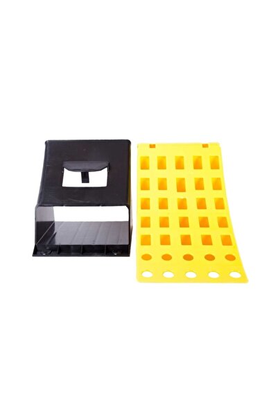 AHMET OTOMOTİV Kamyon Tır Dorse Kulplu Askılı Teker Takozu - Plastik Sarı