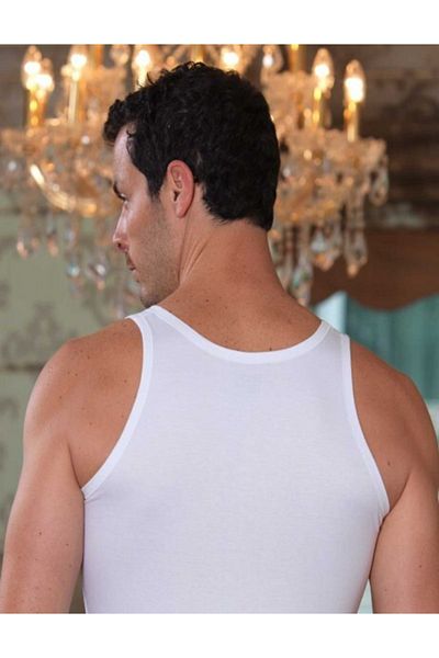Şahinler E066 Tricou din lycra cu bretele late pentru bărbați
