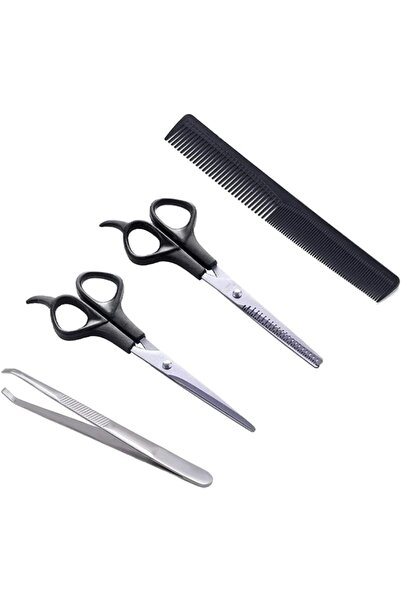 Paradise 4’lü Üstün Kaliteli Kuaför Seti, Berber Makası, Ara Makas, Cımbız,be...