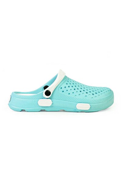 GEZER Kadın Crocs Sabo Terlik, Medikal, Hastane, Hemşire, Eva Yeşil-beyaz
