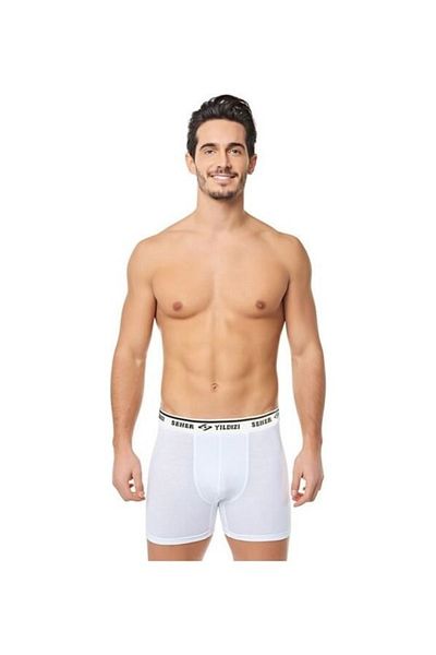 Seher Yıldızı Ανδρικό Lycra Boxer White 6 τεμαχίων