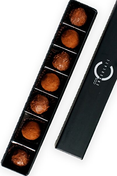 Cos Chocolate Tuzlu Karamelli Ve Kahveli Truffle Çikolata- Salted Caramel- 7'li Truff Çikolata Kutu