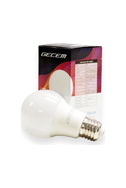 gecem Kırılmaz Led Ampul 9w 806 Lm Beyaz Işık 10'lu Paket