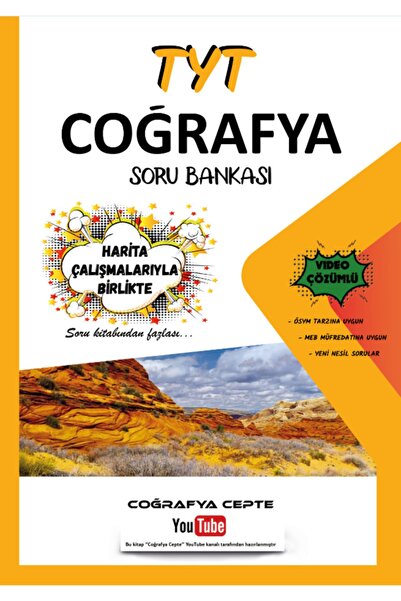 COĞRAFYA CEPTE Tyt Coğrafya Soru Bankası Yeni Baskı Harita Çalışmaları Ekli