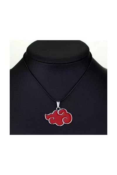 Touz Naruto Shippuden: Akatsuki Clouds Necklace Gothic Red Symbol Necklace