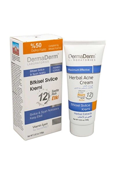 DermaDerm Bitkisel Kremi 100 Gr Ve Siyah Noktalara Karşı Etkili