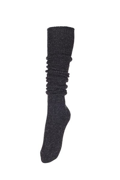 Fonem Women's Knee High Wool Socks Fo 8015 Anthracite
