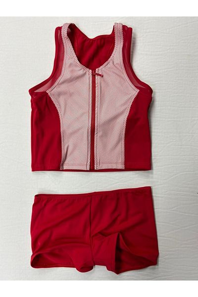 Kom Striped Girl's Tankini Swimsuit