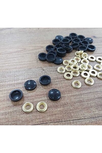 ARON (25 ADET) Eskitme Siyah 15mm Dekoratif Vida Kapağı Mobilya Vida Gizleyici