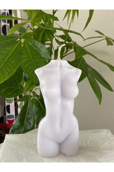 lıghts of candle handmade & 2020 Lila Renk Kadın Vücudu Mum