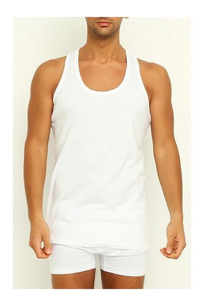 Yıldız İç Giyim Men's Rambo Undershirt - Star White, Lycra