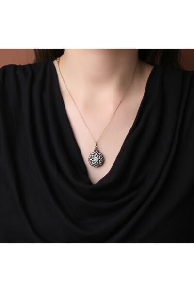 Altınöz Mücevherat Elmas Coronet Gül Model Rose Altın Kolye