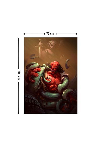 Vagonik Covor de perete Hellboy Dc 140 X 100 Cm-70x100 Cm