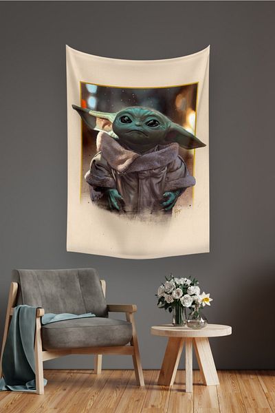 Vagonik Covor Tapet Yoda Star Wars 140 X 100 Cm-70x100 Cm