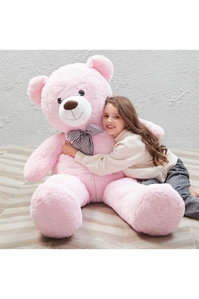 Sole Plush Bear 120 Cm Cute Plush Bear with Bow Tie - Premium Fabric Large Plush Bear