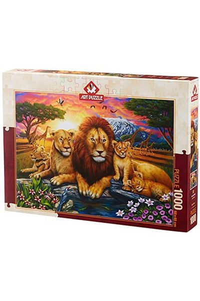 Art Puzzle Lion Family 1000 Piece Puzzle - Category: Puzzle