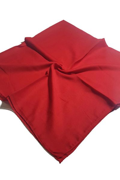 BENLİ Women's Red Stitched Writing 100x100 cm