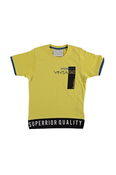 Yuvarlak Yaka Erkek Çocuk T-shirt
