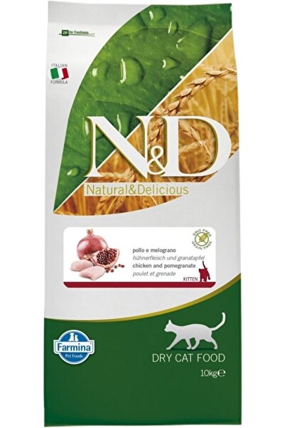 N&D Prime Tahılsız, Tavuklu Ve Narlı Yavru Kedi Maması 10 Kg
