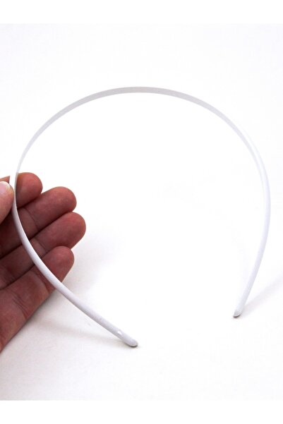 yfhobi 2 Adet - 7 Mm, Üstü Bombeli Balık Sırtı Plastik Tac, Boş Taç, Beyaz Renk