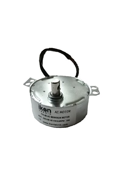 İKON TEKNİK AC SENKRON TYC 50 4 Watt 0.9 RPM 220 Volt ŞÖMİNE ÇEVİRME MOTORU Ç...