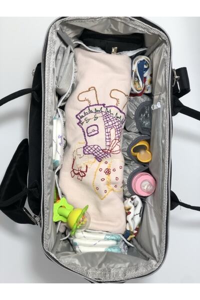 Harika ikizler Baby Care Bag, Side Strap, Mother Baby Bag with Thermal Bottle Compartment