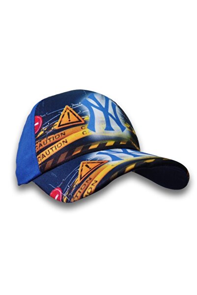 Kardelen Butik Denizli (With Traffic Sign) Waiter Size Unisex Nylon Hat (8-12 Years) (Sax Blue)