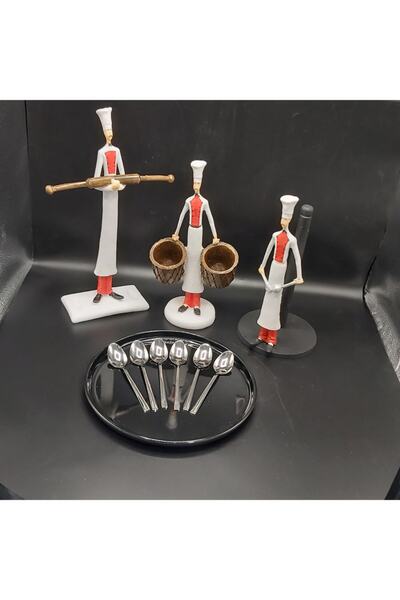 Hibana Tatlı Kaşık 6 Adet-çubuk (14 Cm-2,5 Mm-304 Kalite Çelik)