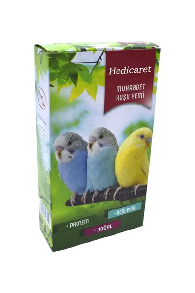 Hedicaret Kuş Kafesi Aksesuar Seti Beşli Paket Tül Suluk Salıncak Ayna Muhabbet Kuşu Yemi Gaga Taşı