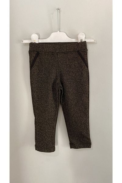 bonbonetti chocolate baby&kids Girl's Glitter Embroidered Relaxed Cut Pants