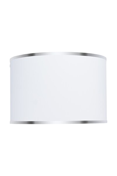 MINIMAL ETICARET VE BILGI TEKNOLOJILERI Viscose 30x30x21 Beyaz Silindir Abajur Başlığı