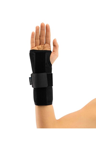 Ortholand جبيرة معصم يد ثابتة، أسود، قماش إيرتكس بدون مقاس، اليد اليمنى