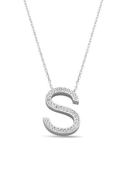 Argentum Concept 925 Ayar Gümüş S Harfi Kolye - 23091002