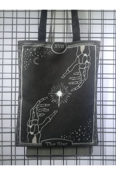 owl bag Geantă de umăr din stofă cu model în stil gotic
