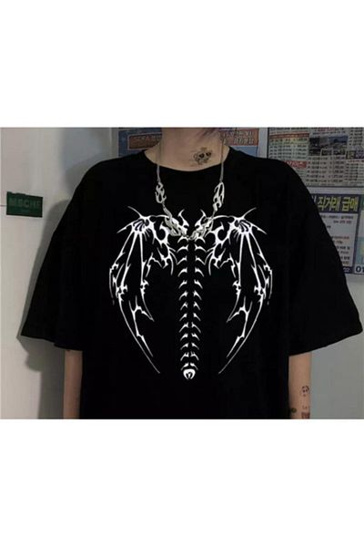 Köstebek Καθημερινό Unisex Black Skeleton T-shirt