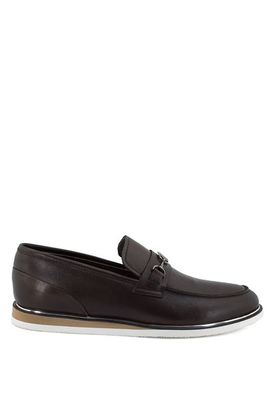 MARCOMEN 15126c Ανδρικά παπούτσια casual από γνήσιο δέρμα καφέ