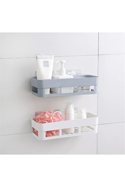 GELDİMİCOM حامل زاوية للحمام باللون الأبيض سهل التركيب، حامل زاوية للحمام من ...